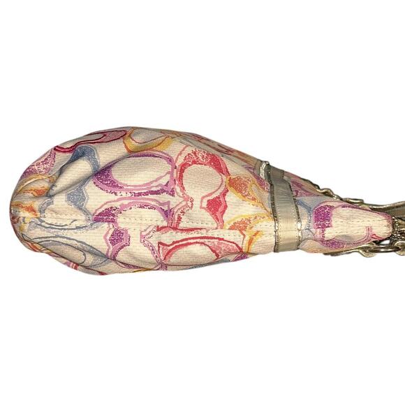 Coach Poppy Dream Signature Colorful Metallic Tote 19023 - Picture 3 of 9